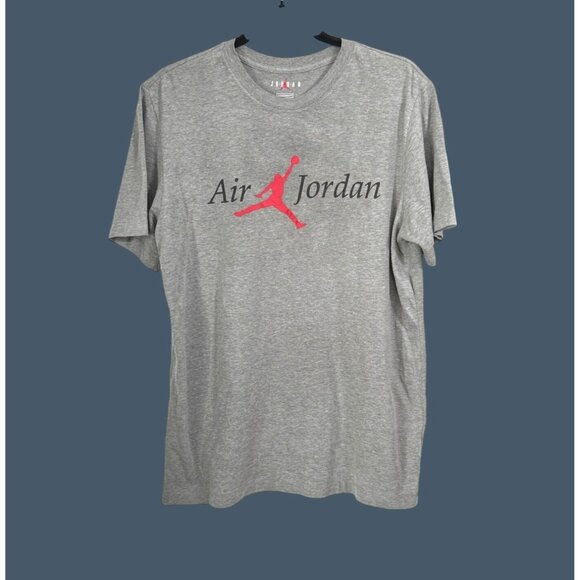 Air Jordan Gray Graphic T-Shirt Standard Fit Size M - Picture 1 of 7